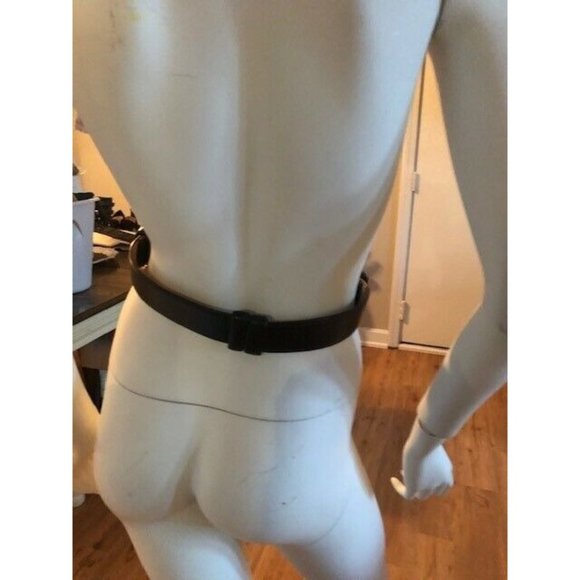 RARE VINTAGE ROBERT LEE MORRIS 4 DONNA KARAN GRIPOIX MALTESE CROSS LEATHER BELT - Picture 5 of 7